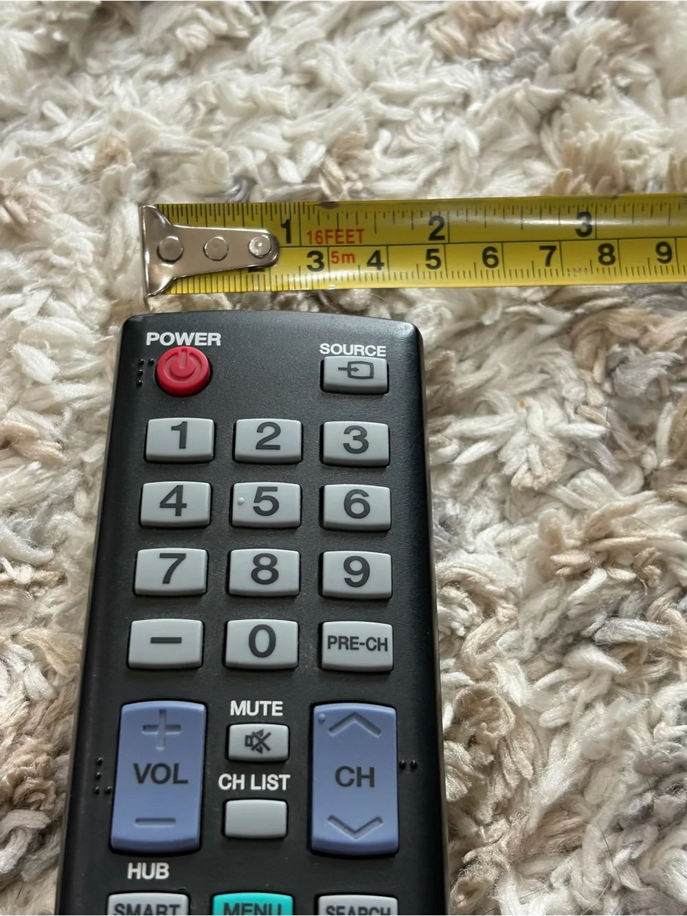 Samsung Multi-Function TV Remote - Black with Colored Buttons